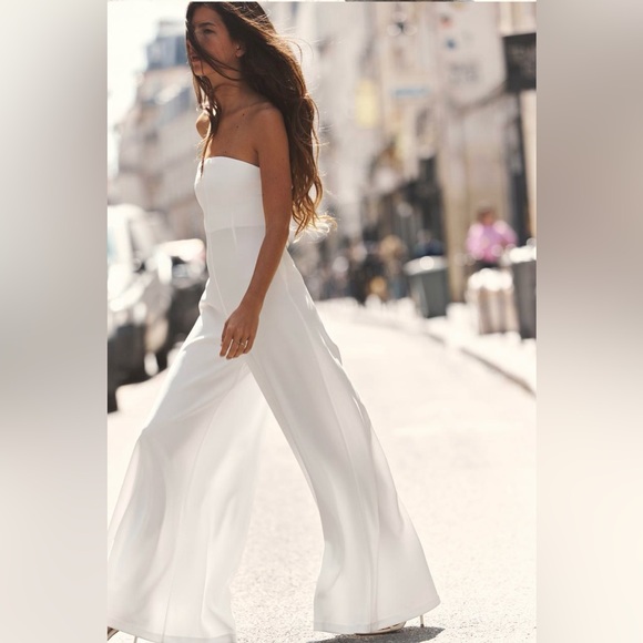 ZARA STRAPLESS LONG JUMPSUIT - Picture 12 of 15